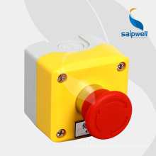 SAIP/SAIPWELL Hot Sales Electrical Wall Mounted Emergency 1 Hole Stop Button Box